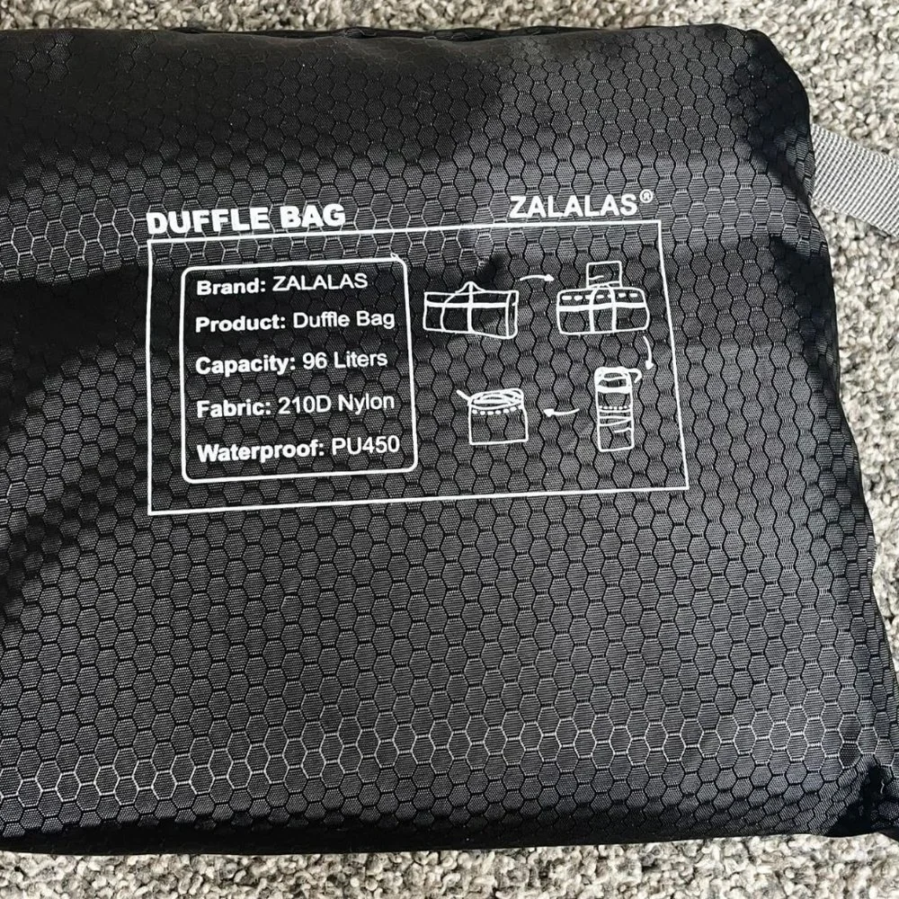 96l Foldable Extra Large Duffel bag Lightweight
